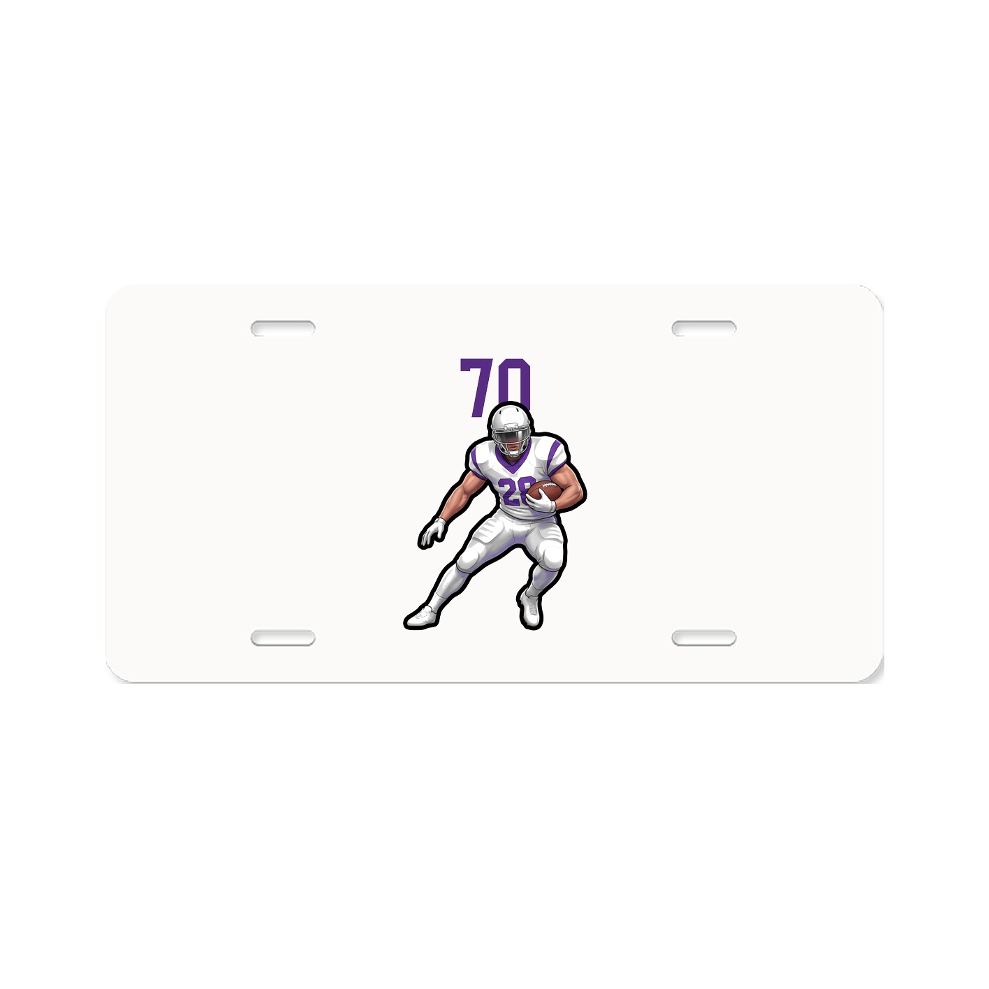 License Plate — Number Top in Classic