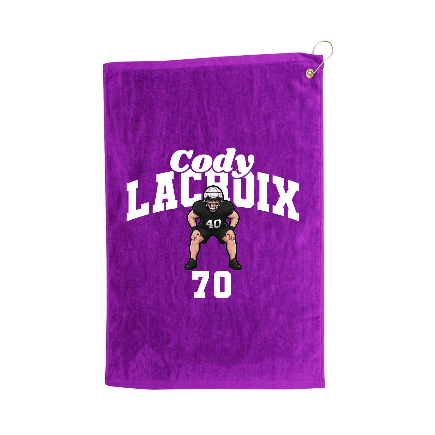 Golf Towel — Signature Arch in Purple