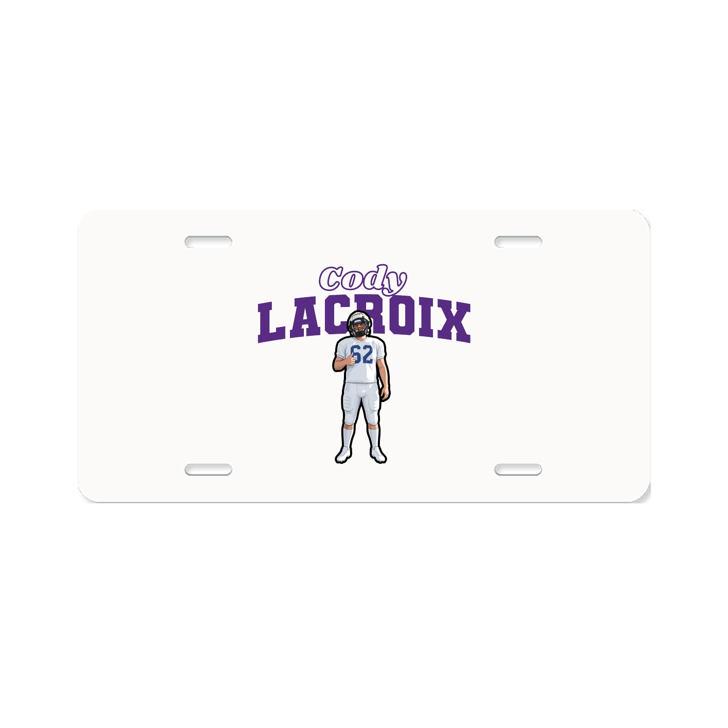 License Plate — Name Arch in Classic