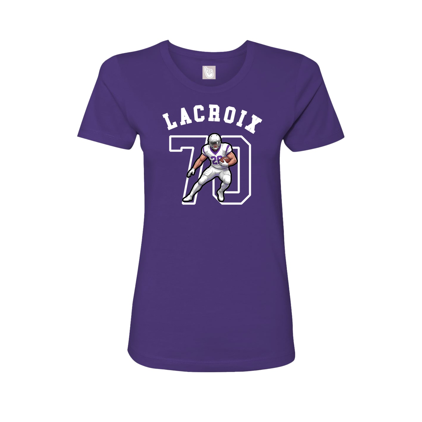 Fitted Women's Tee — Shirsey Arch in Purple