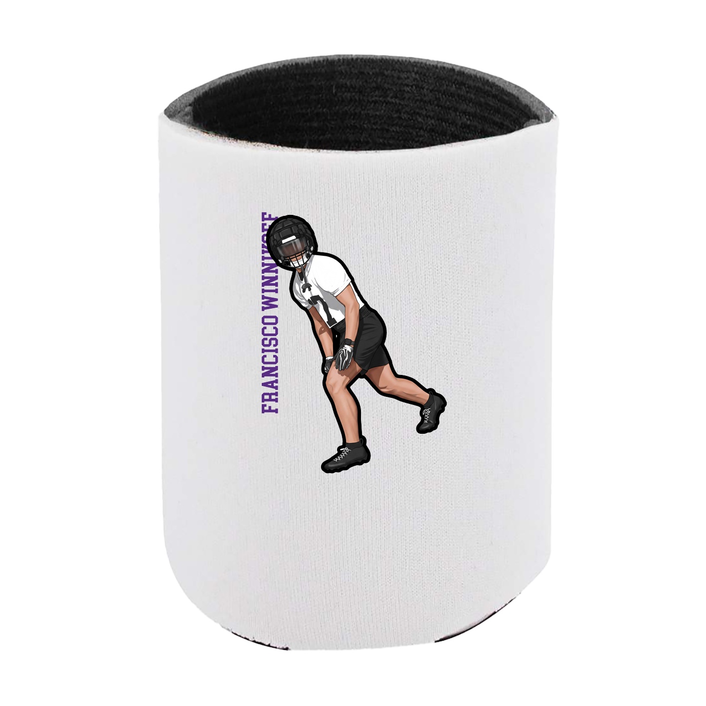 Can Holder — Name Vertical in White