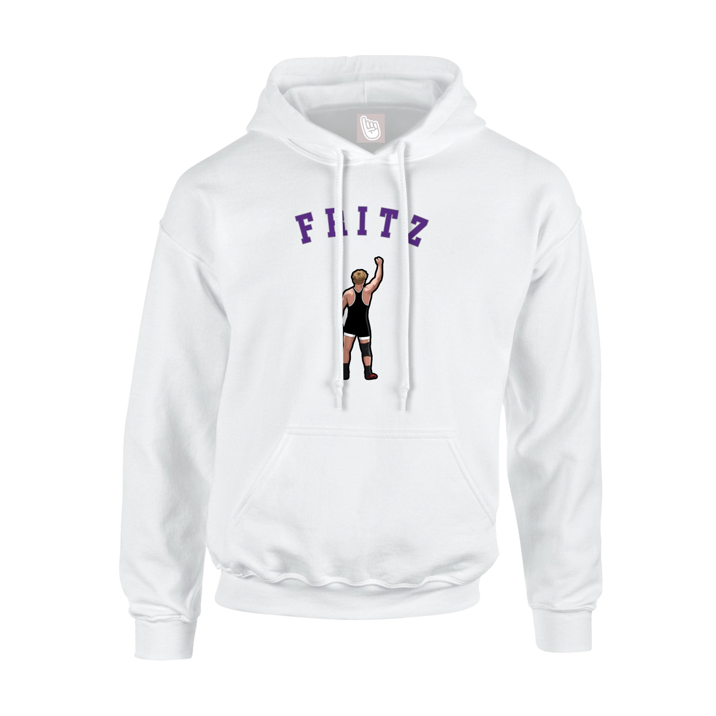 Youth Hoodie — Shirsey Arch in White
