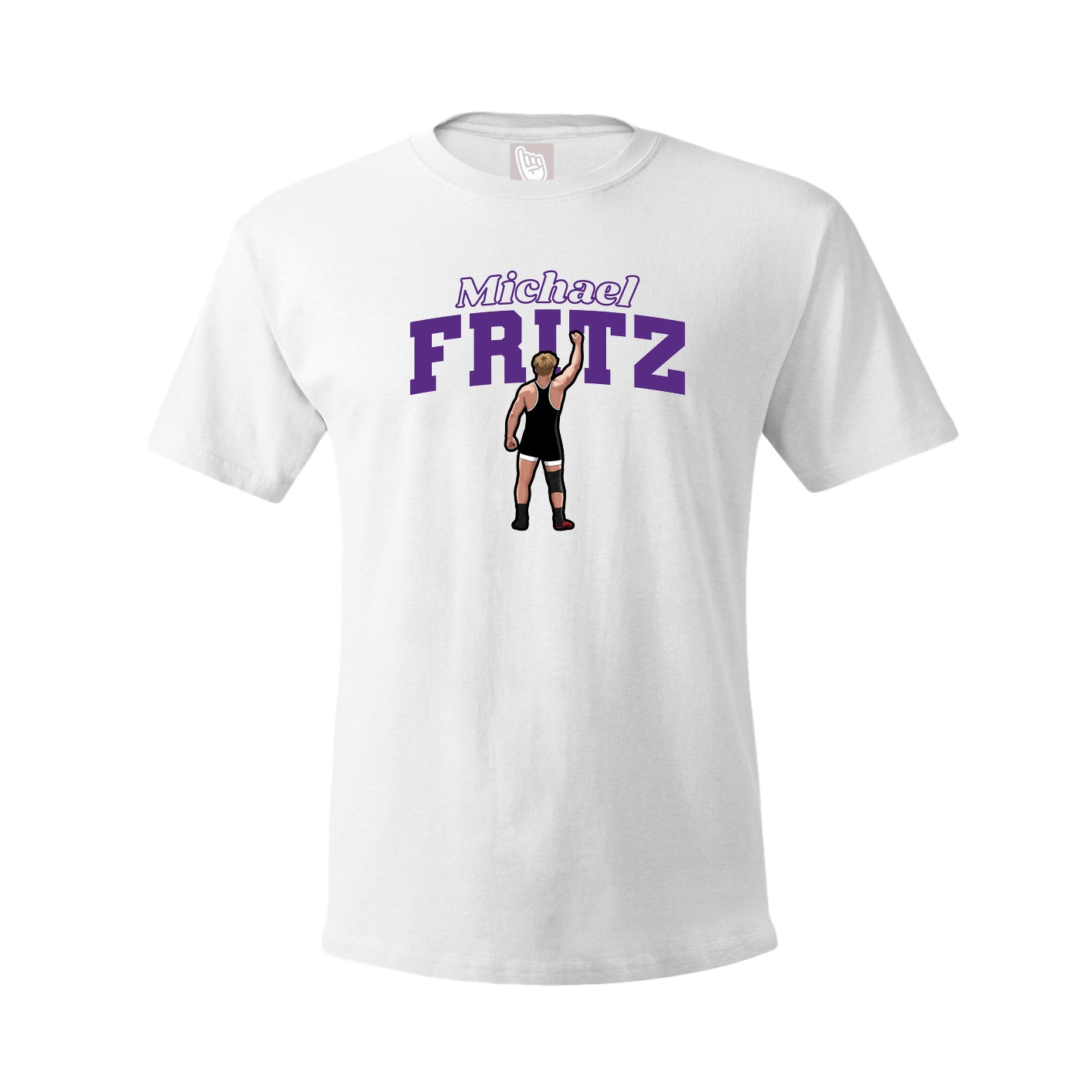 Tee — Name Arch in White