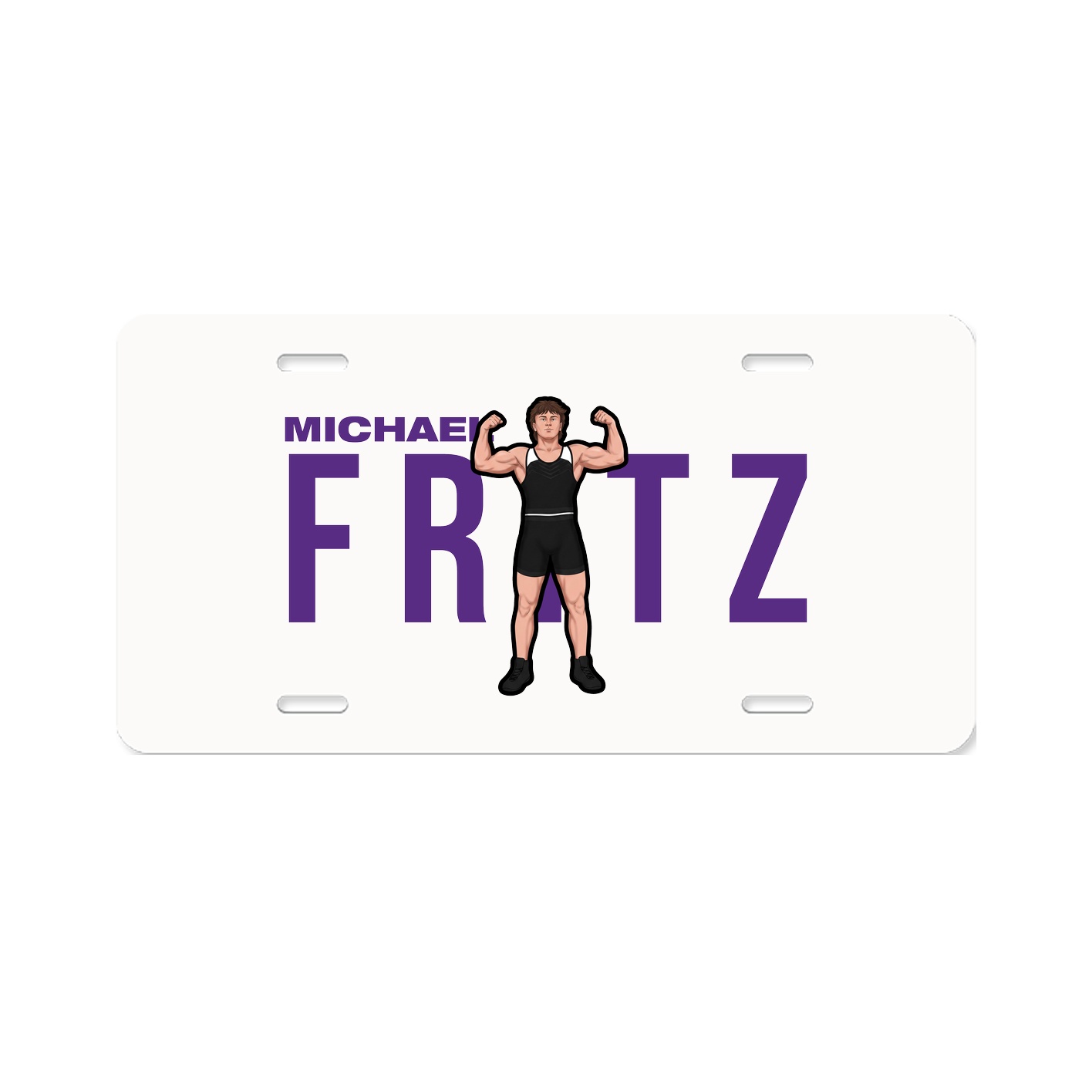 License Plate — Player Name in Classic