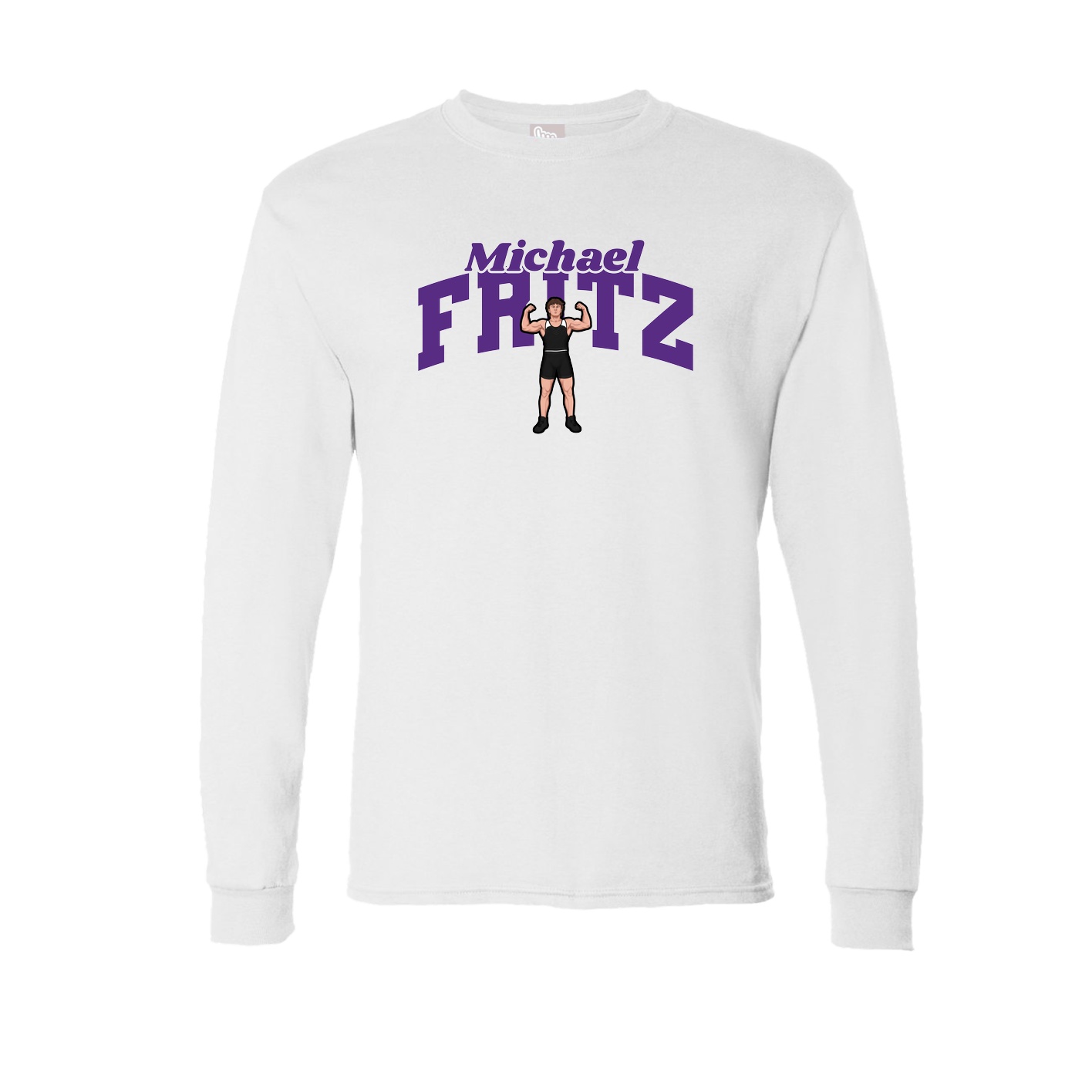 Long Sleeve Tee — Signature Arch in White