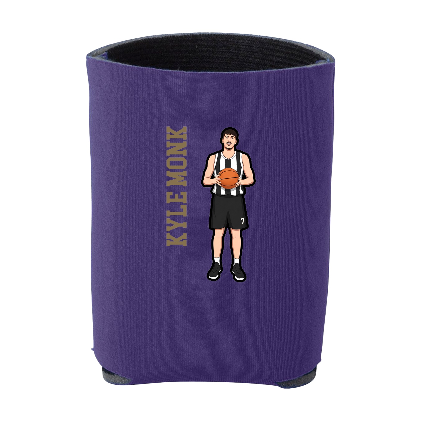 Can Holder — Name Vertical in Purple