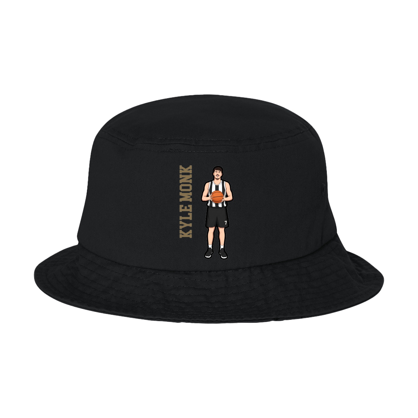 Bucket Cap — Name Vertical in Black