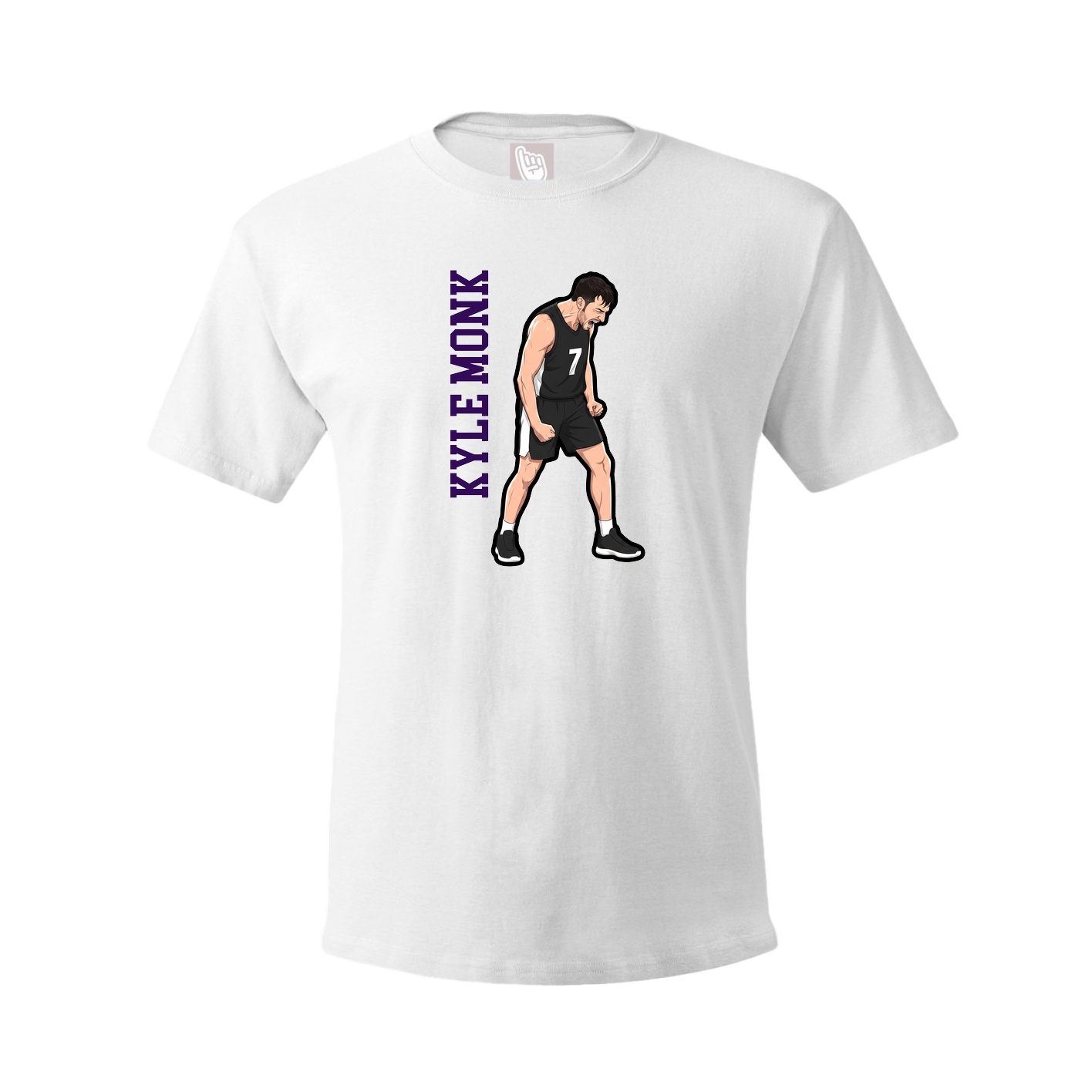 Tee — Name Vertical in White