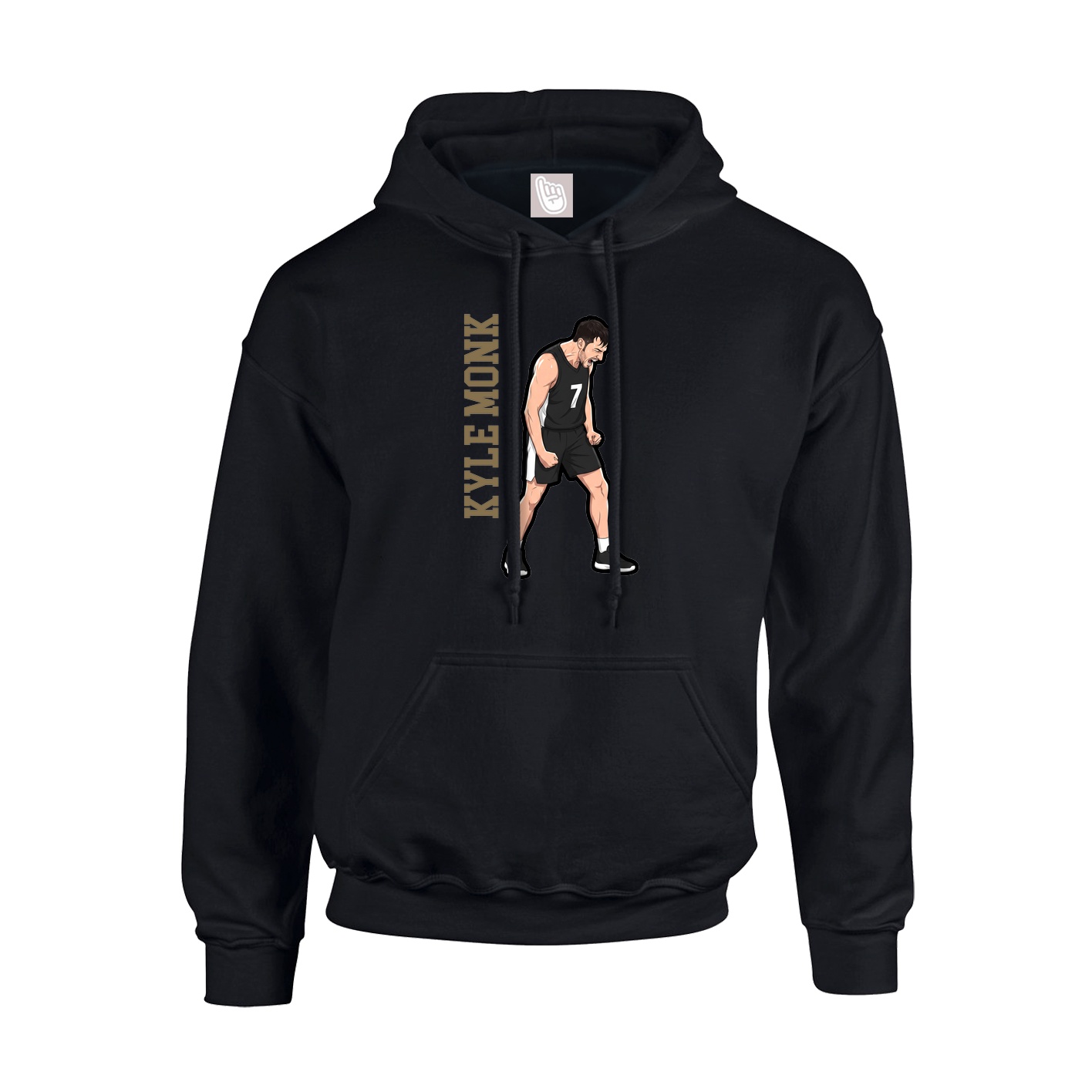 Youth Hoodie — Name Vertical in Black