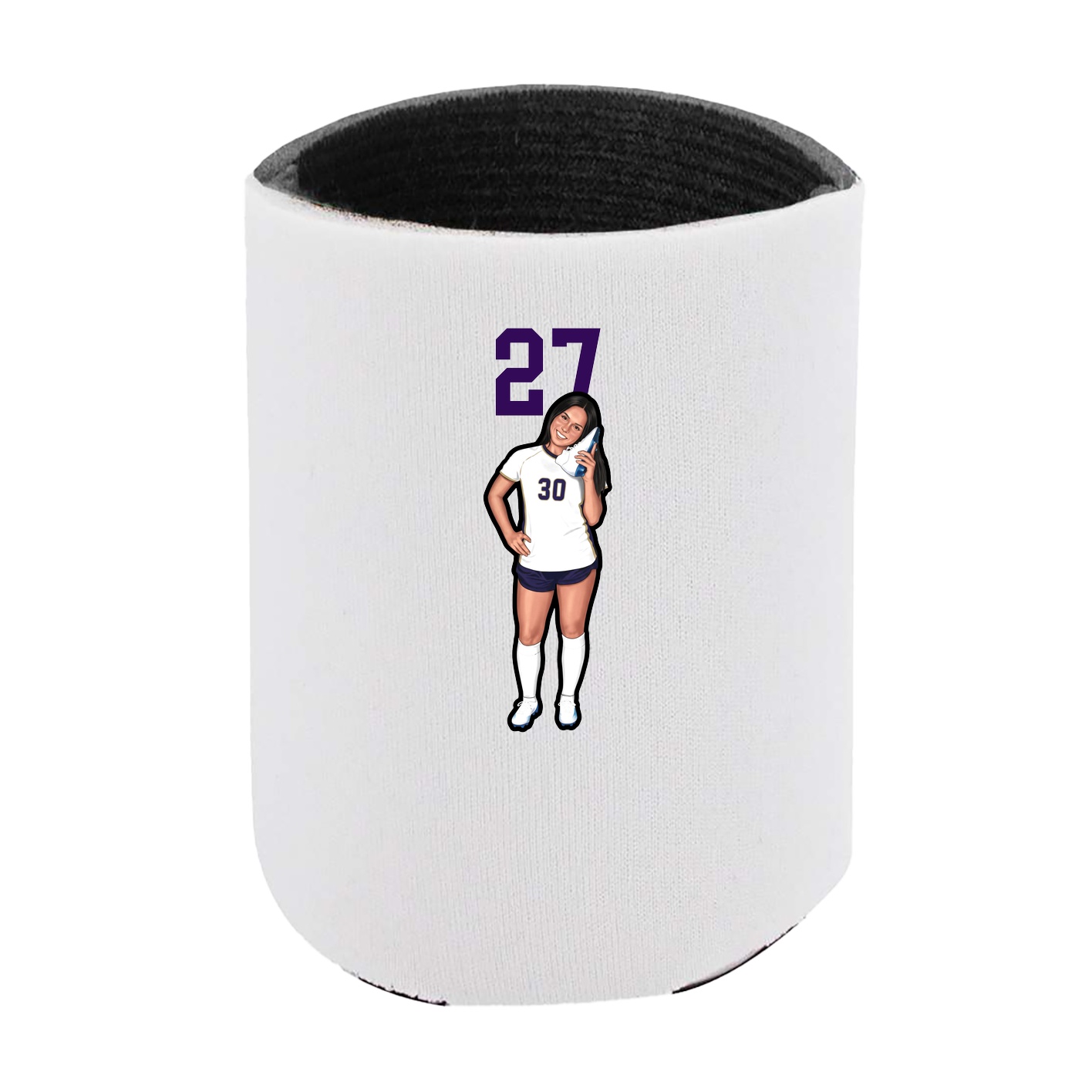 Can Holder — Number Top in White