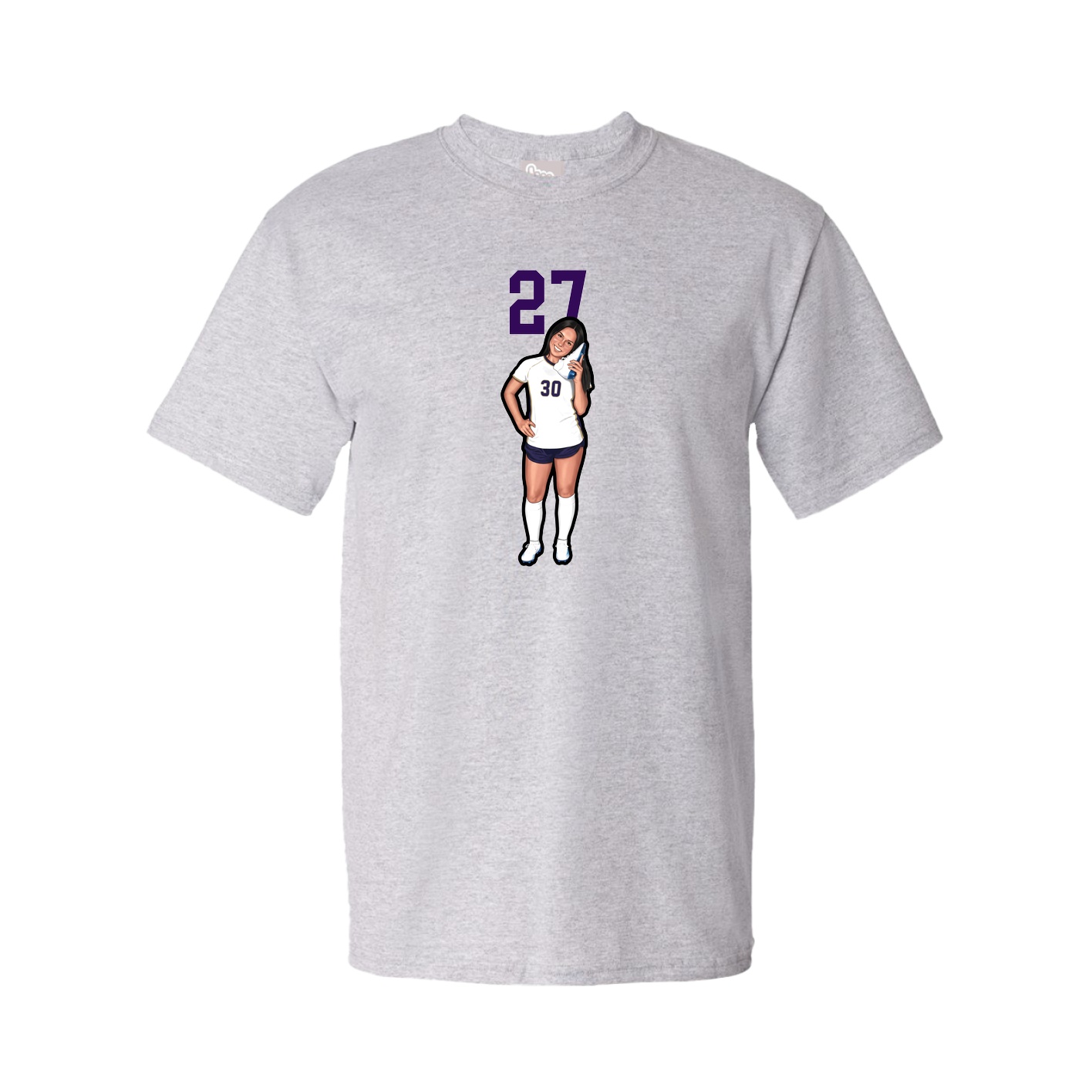 Tee — Number Top in Grey