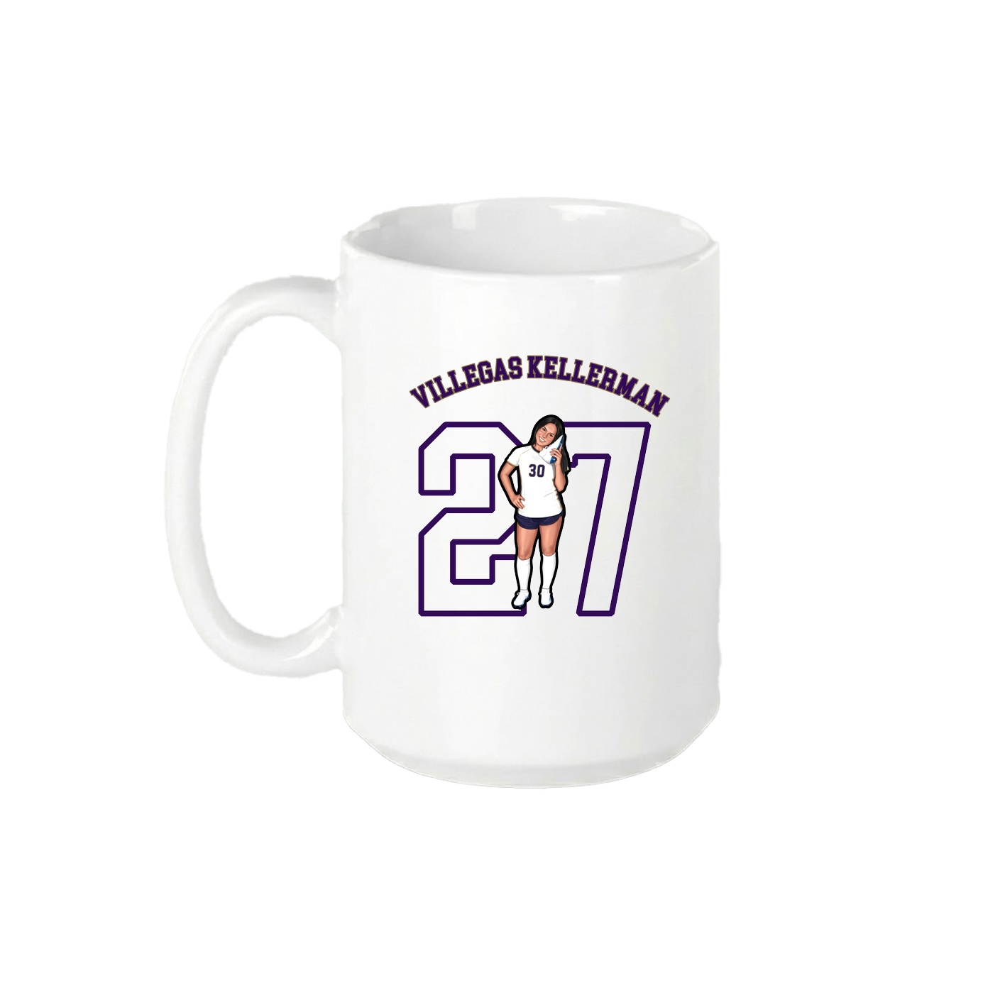 15oz Coffee Mug — Shirsey Arch in White