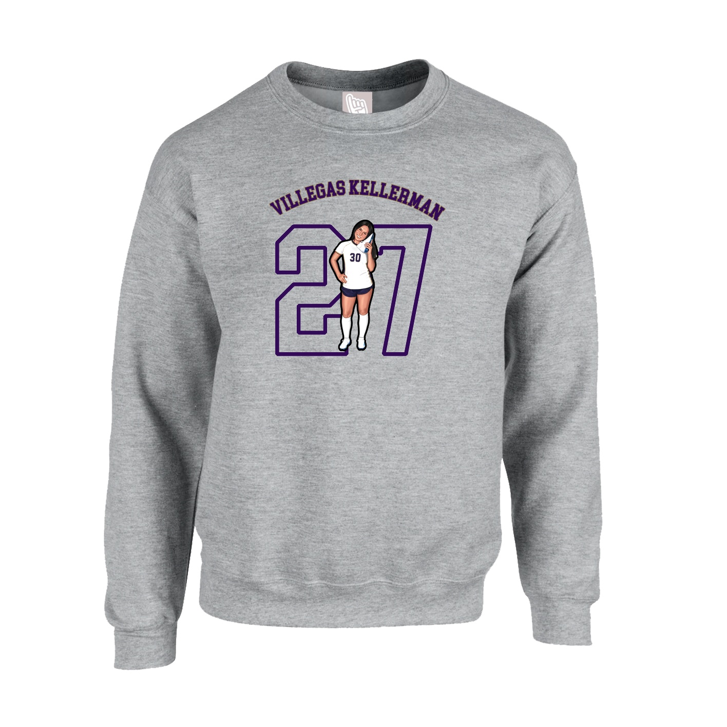 Fleece Crew — Shirsey Arch in Grey