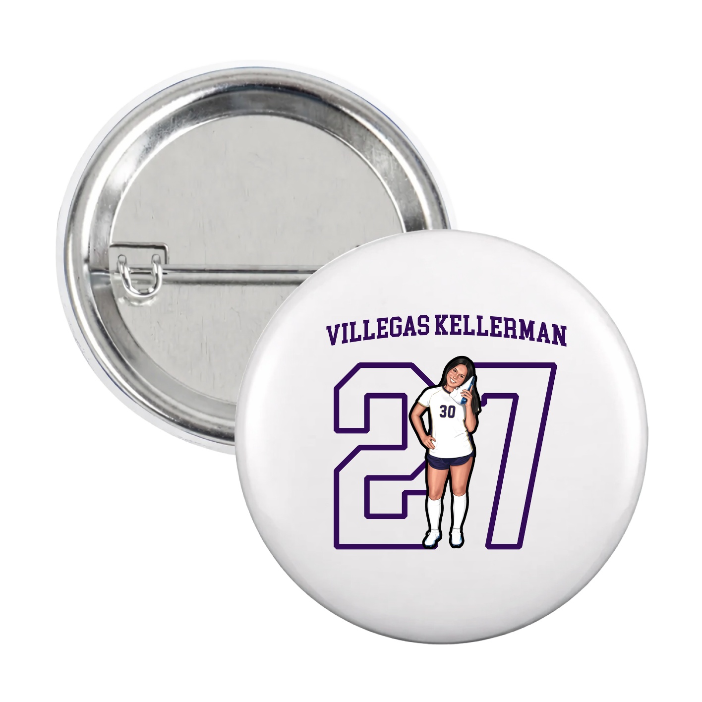 Game Day Button — Shirsey in White