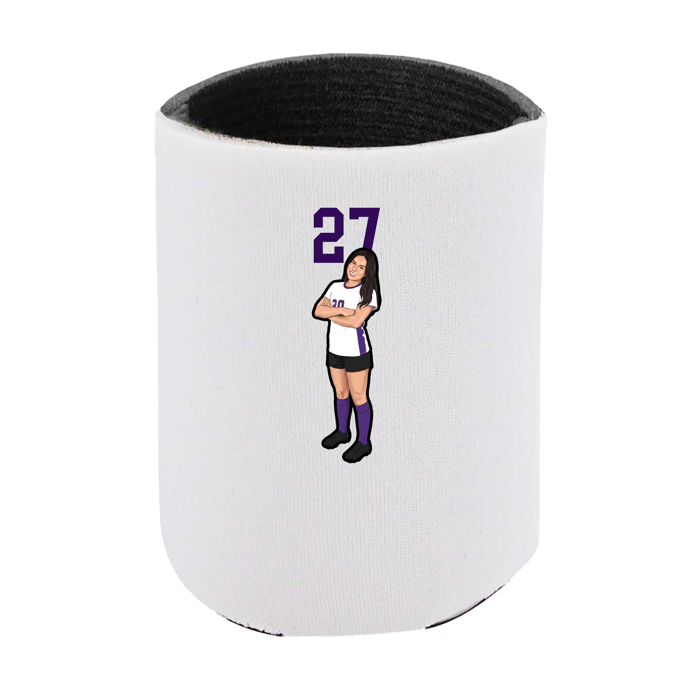 Can Holder — Number Top in White