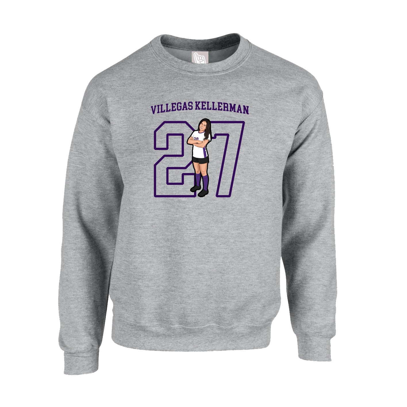 Fleece Crew — Shirsey in Grey