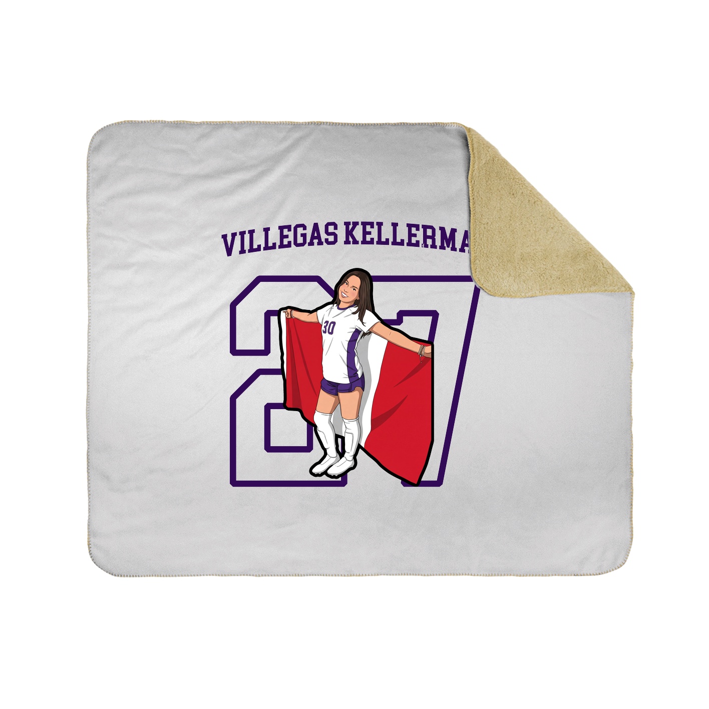 50x60 Sherpa Lined Throw Blanket