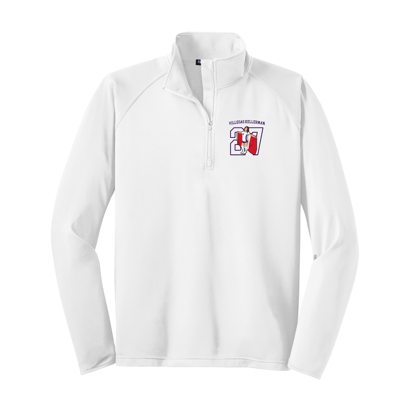 Q-Zip Pullover — Shirsey in White