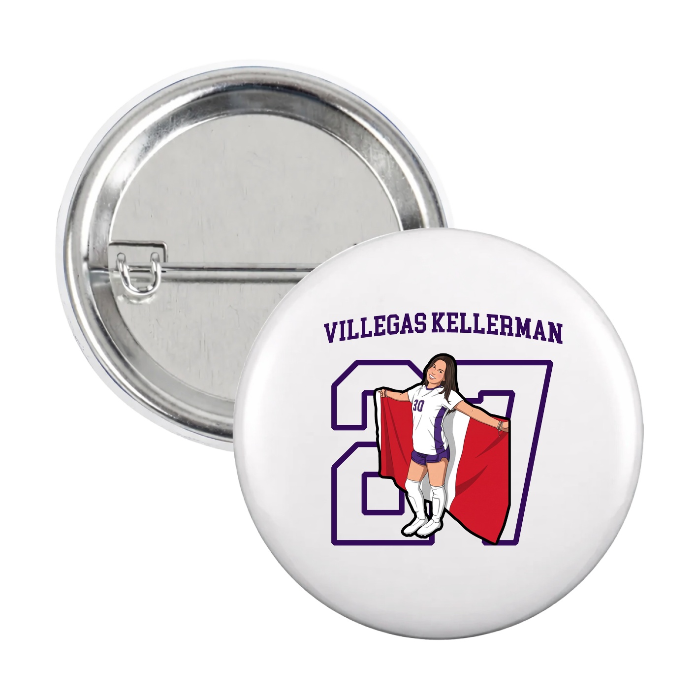 Game Day Button — Shirsey in White