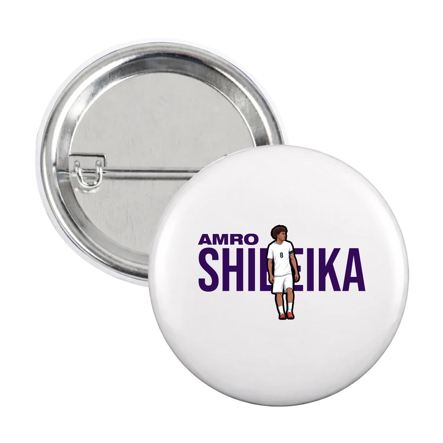 Game Day Button — Player Name in White