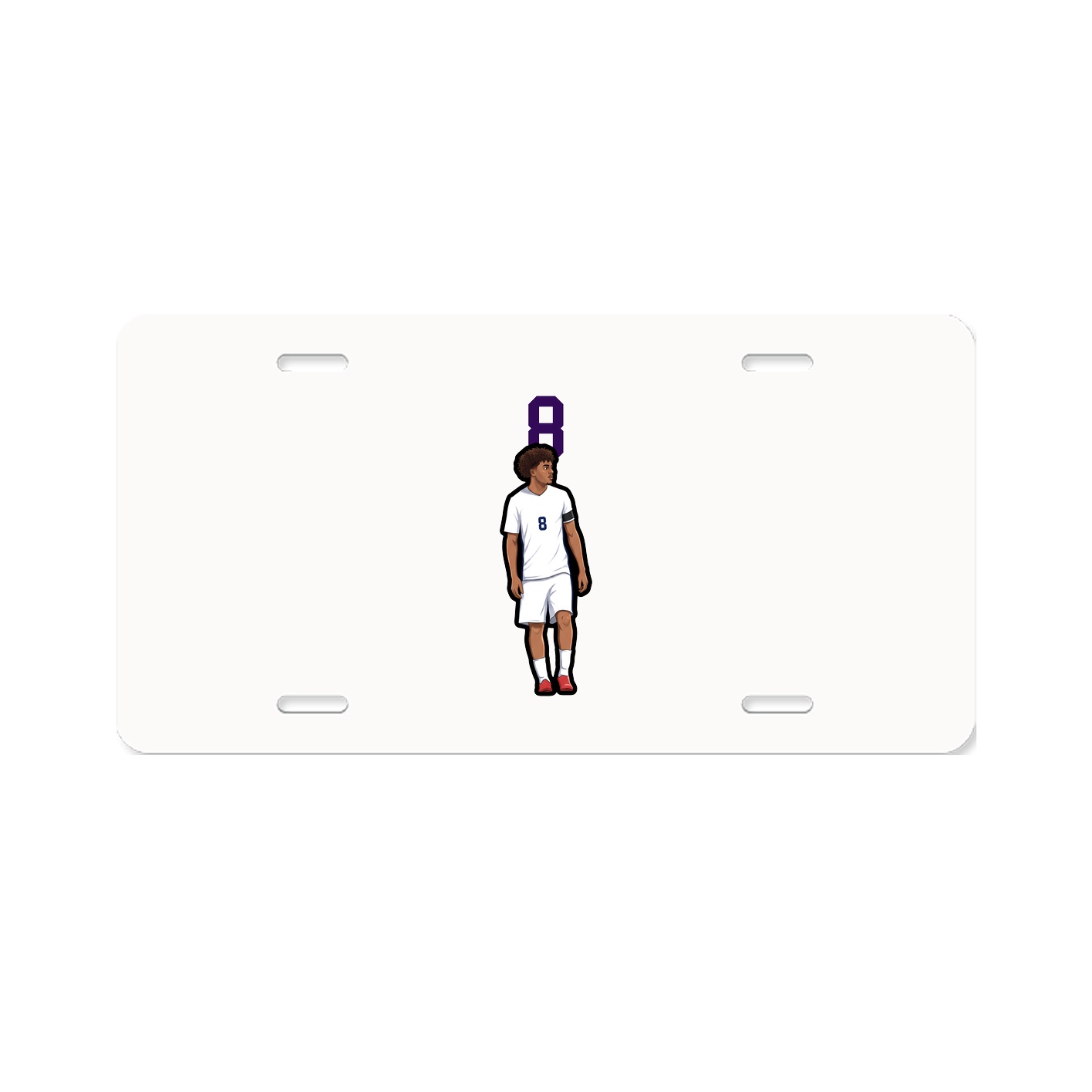 License Plate — Number Top in Classic
