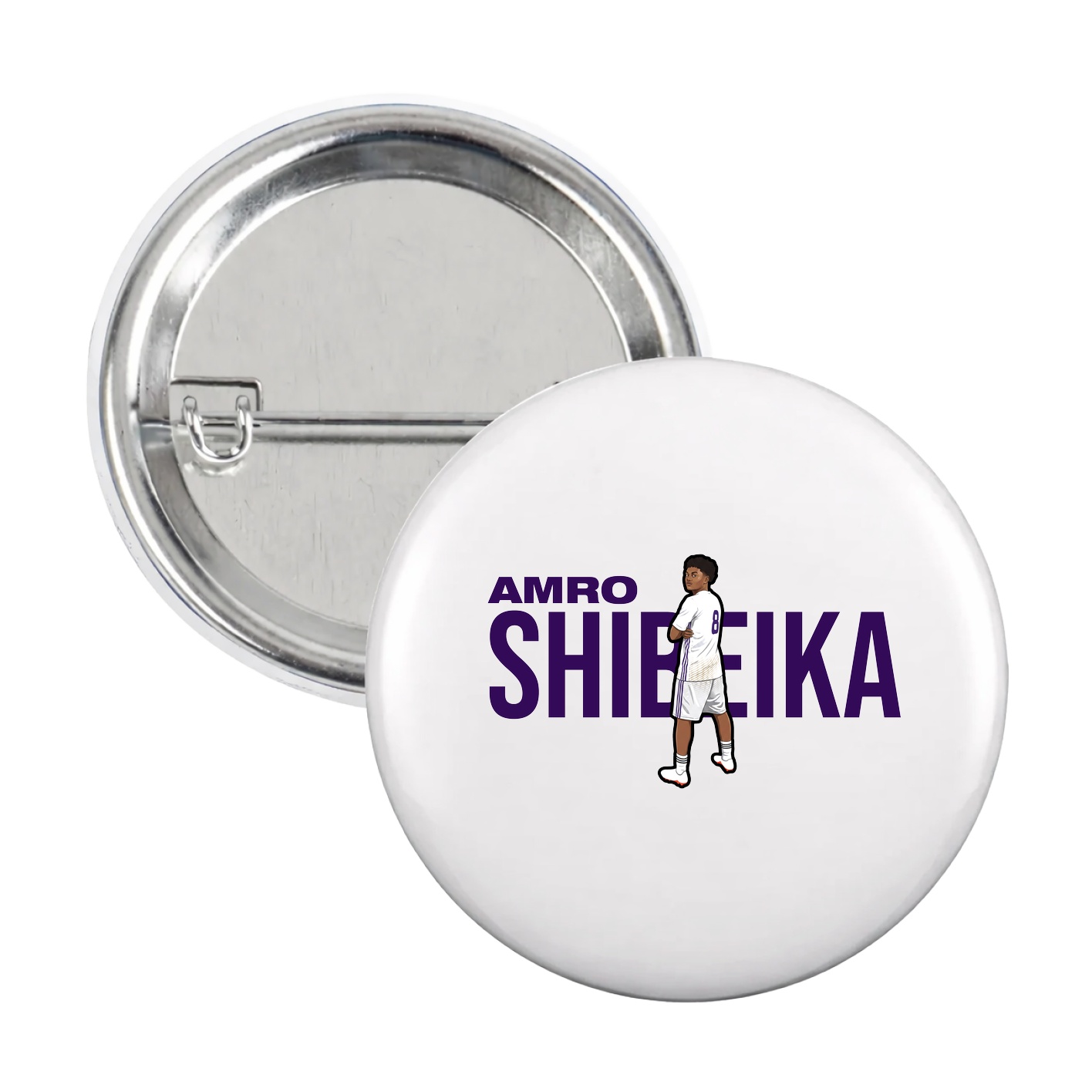 Game Day Button — Player Name in White