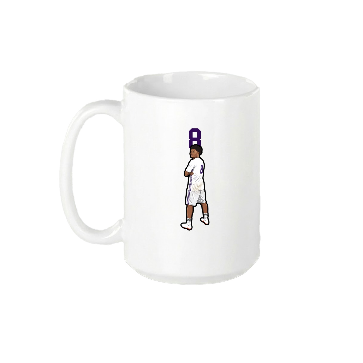 15oz Coffee Mug — Number Top in White