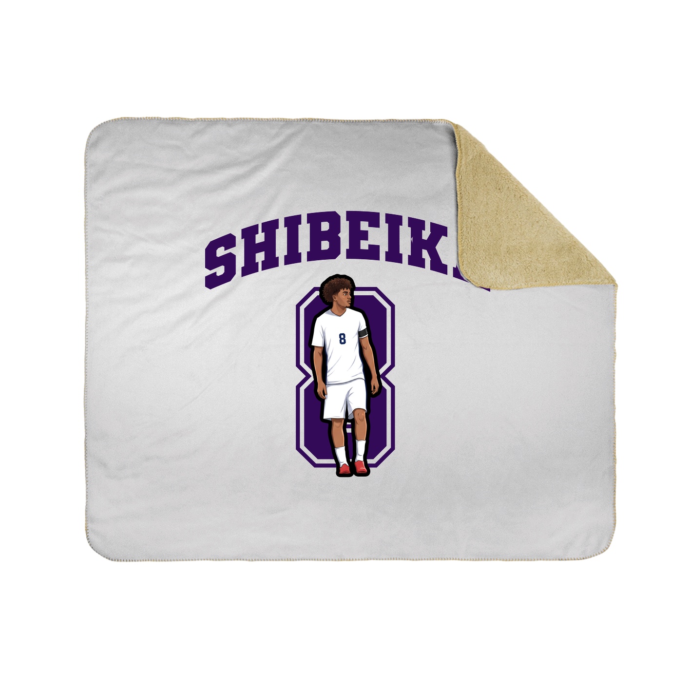Throw Blanket — Number in White