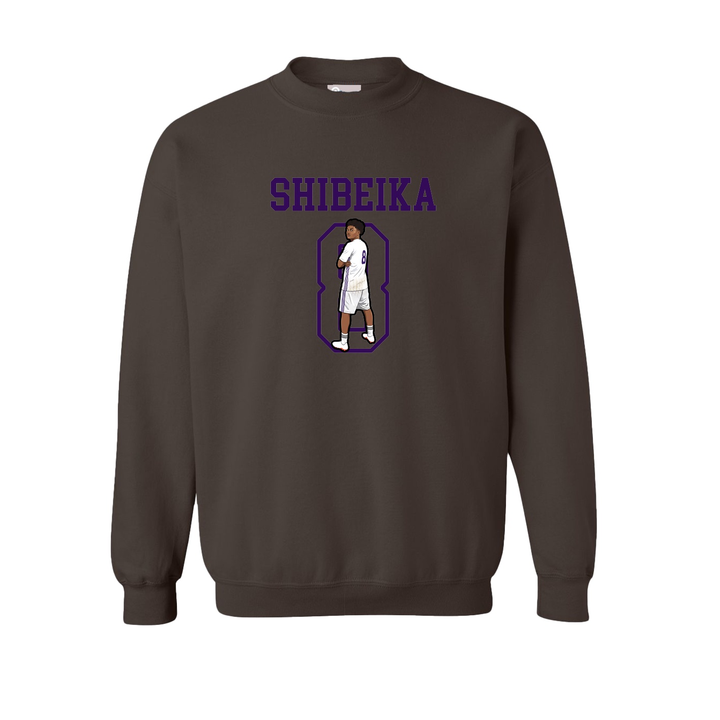 Fleece Crew — Shirsey in Brown