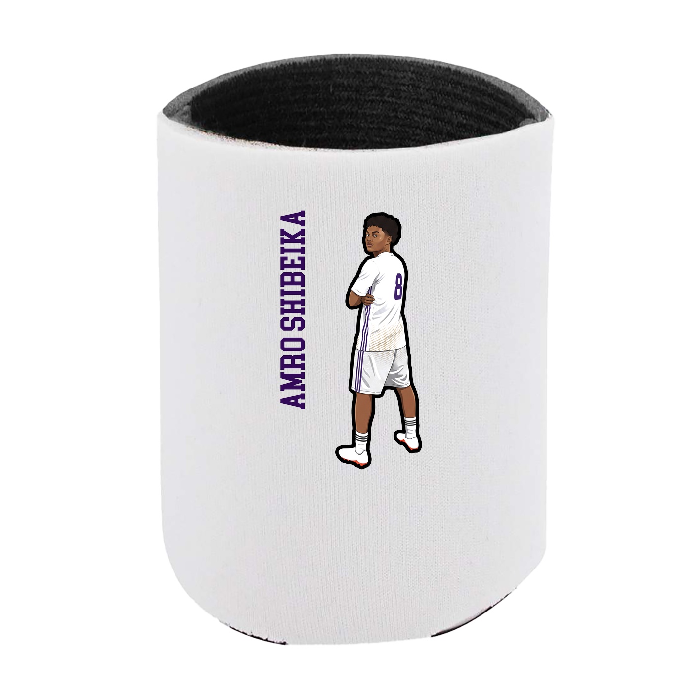 Can Holder — Name Vertical in White