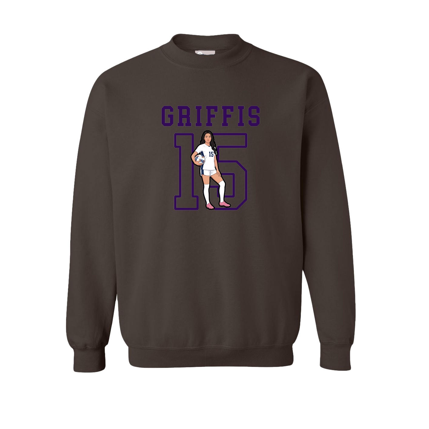 Fleece Crew — Shirsey in Brown