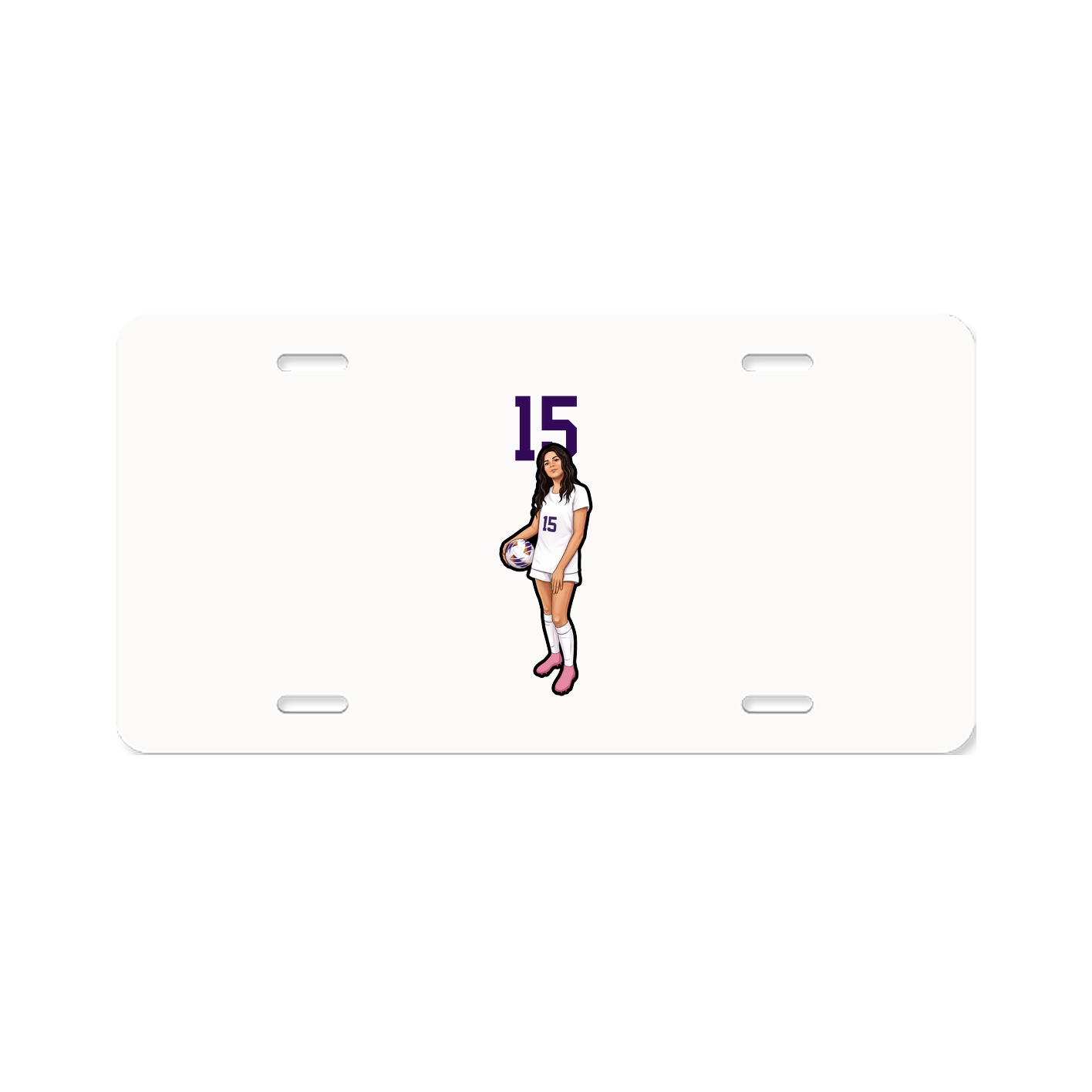 License Plate — Number Top in Classic