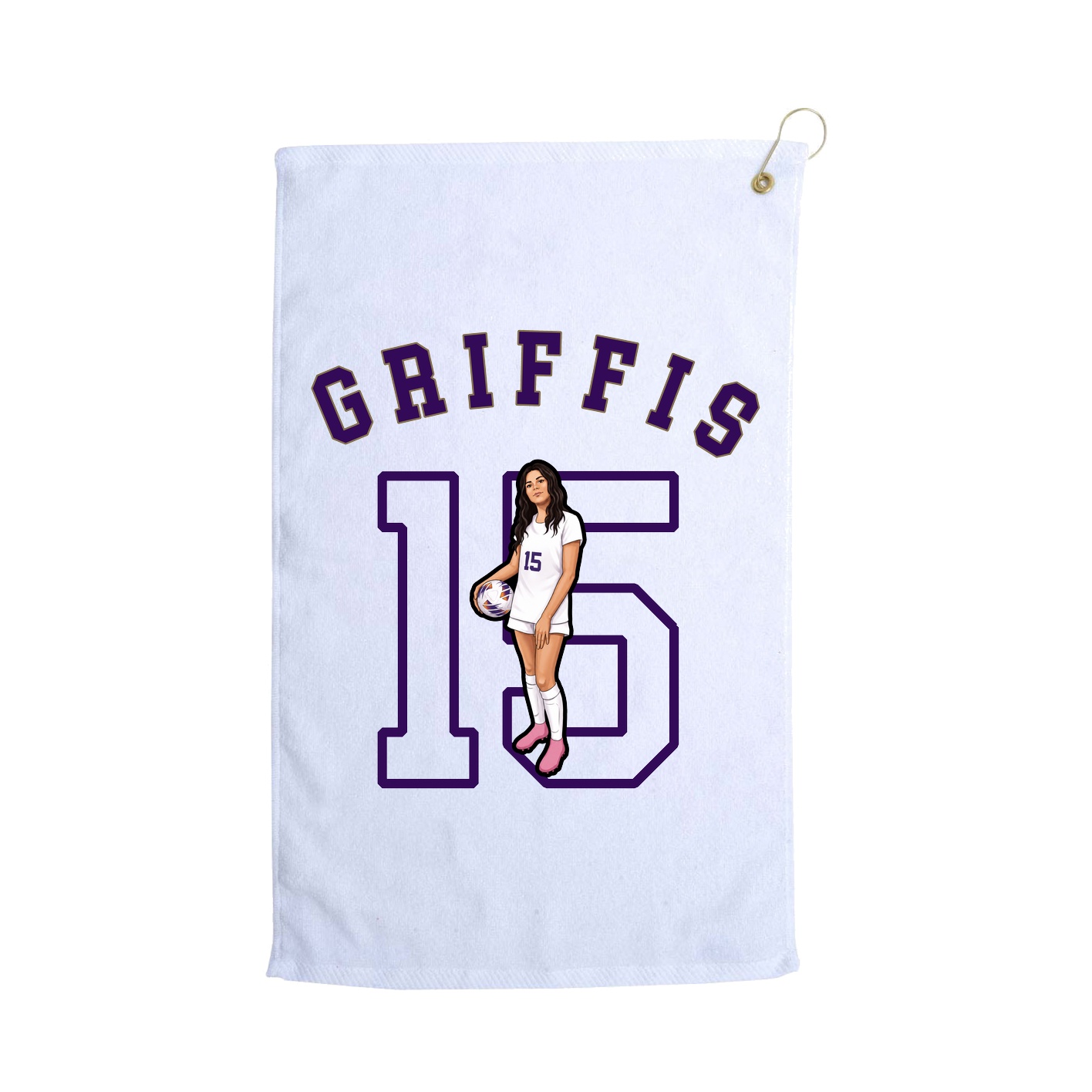 Golf Towel — Shirsey Arch in White