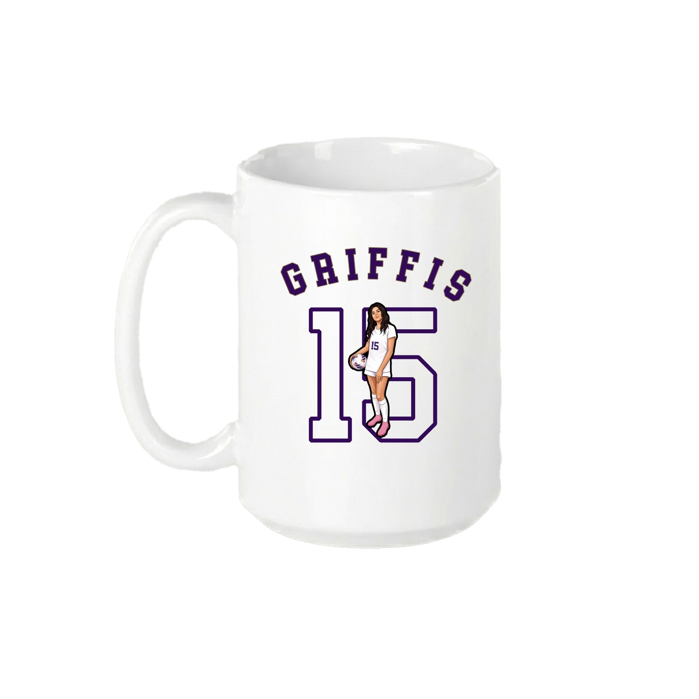 15oz Coffee Mug — Shirsey Arch in White