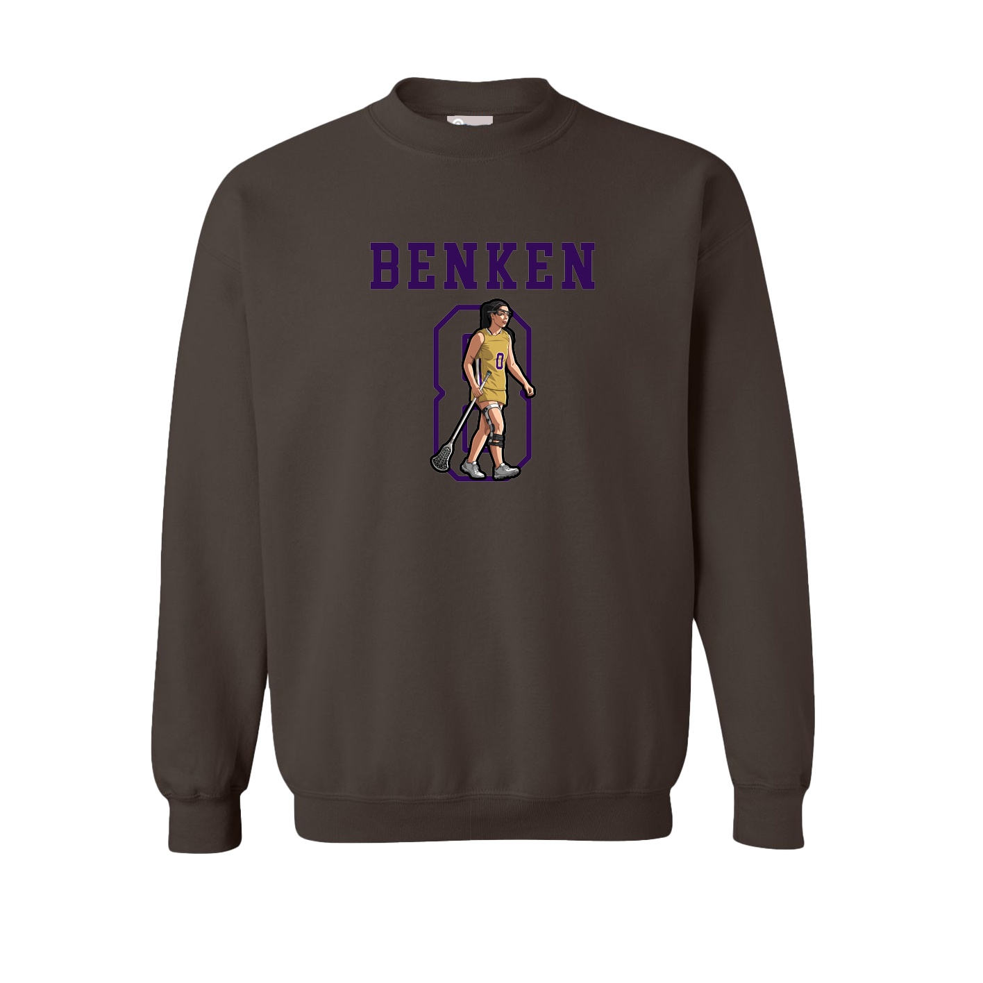 Fleece Crew — Shirsey in Brown