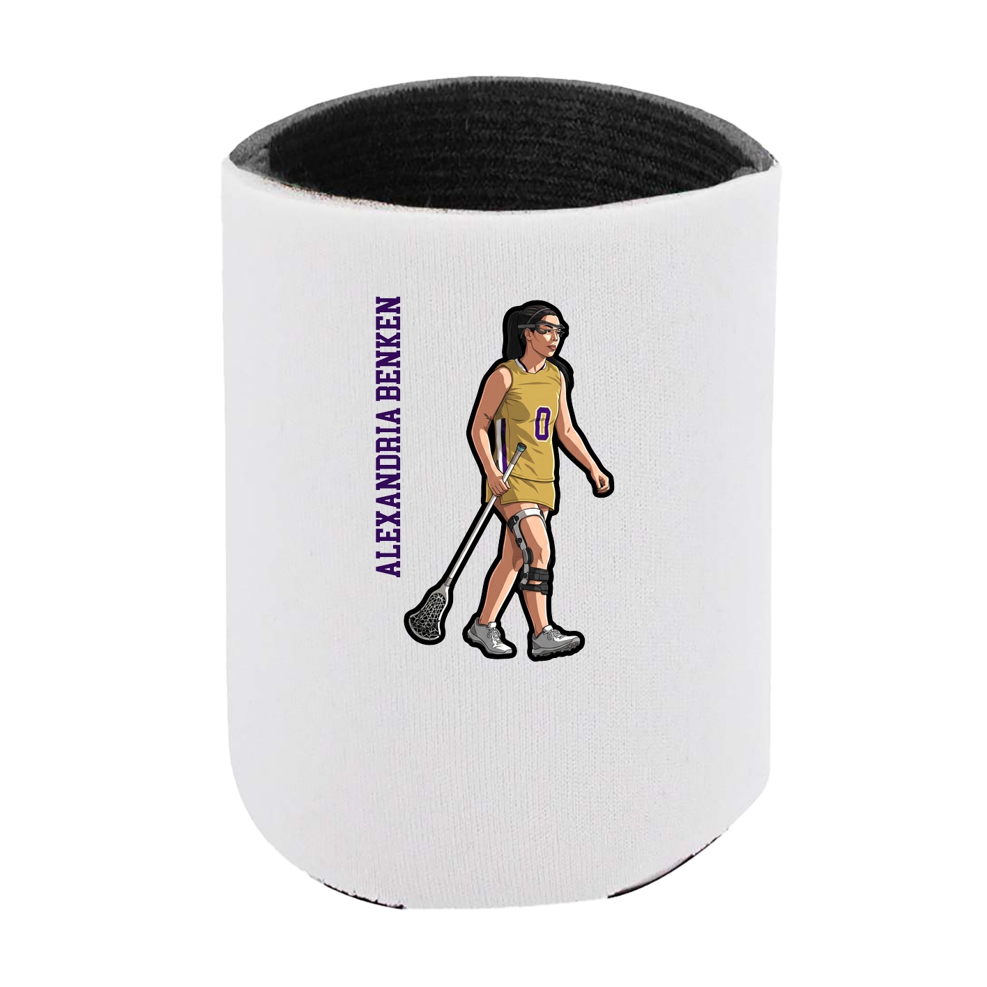 Can Holder — Name Vertical in White