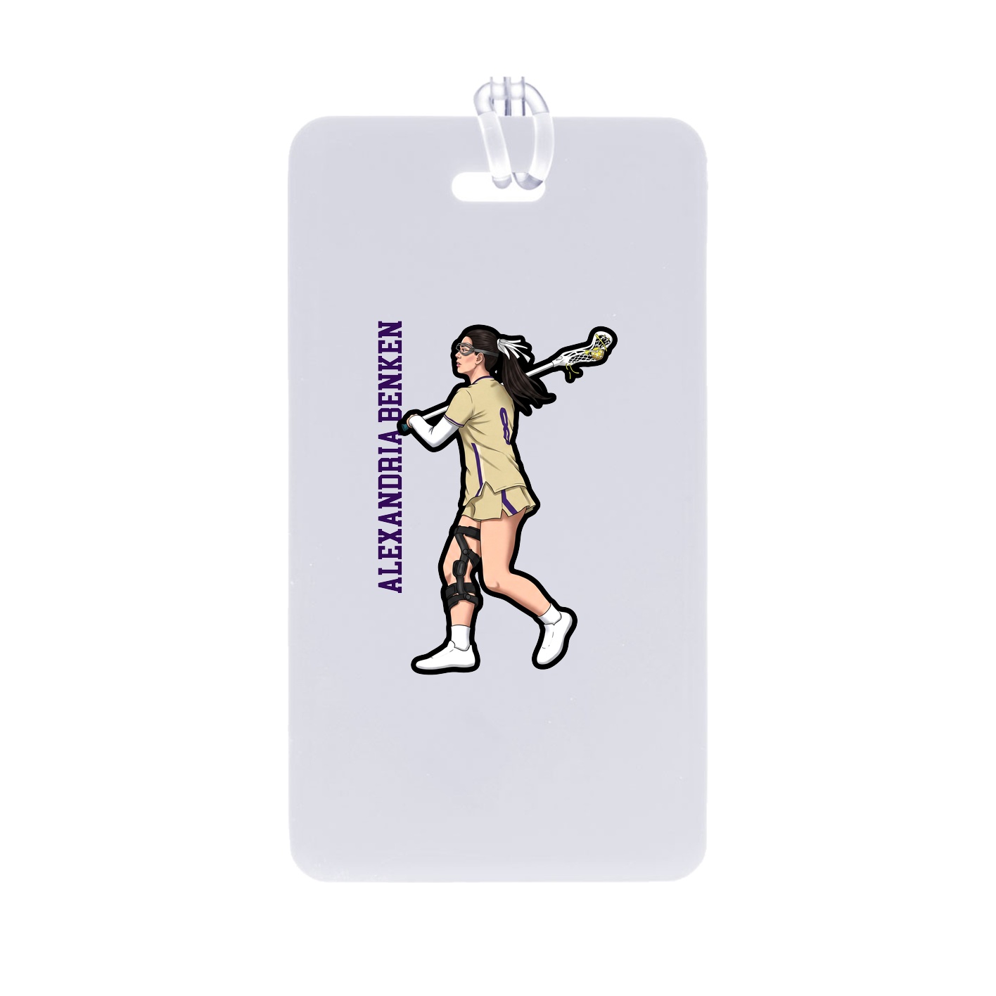 Bag Tag — Name Vertical in Classic