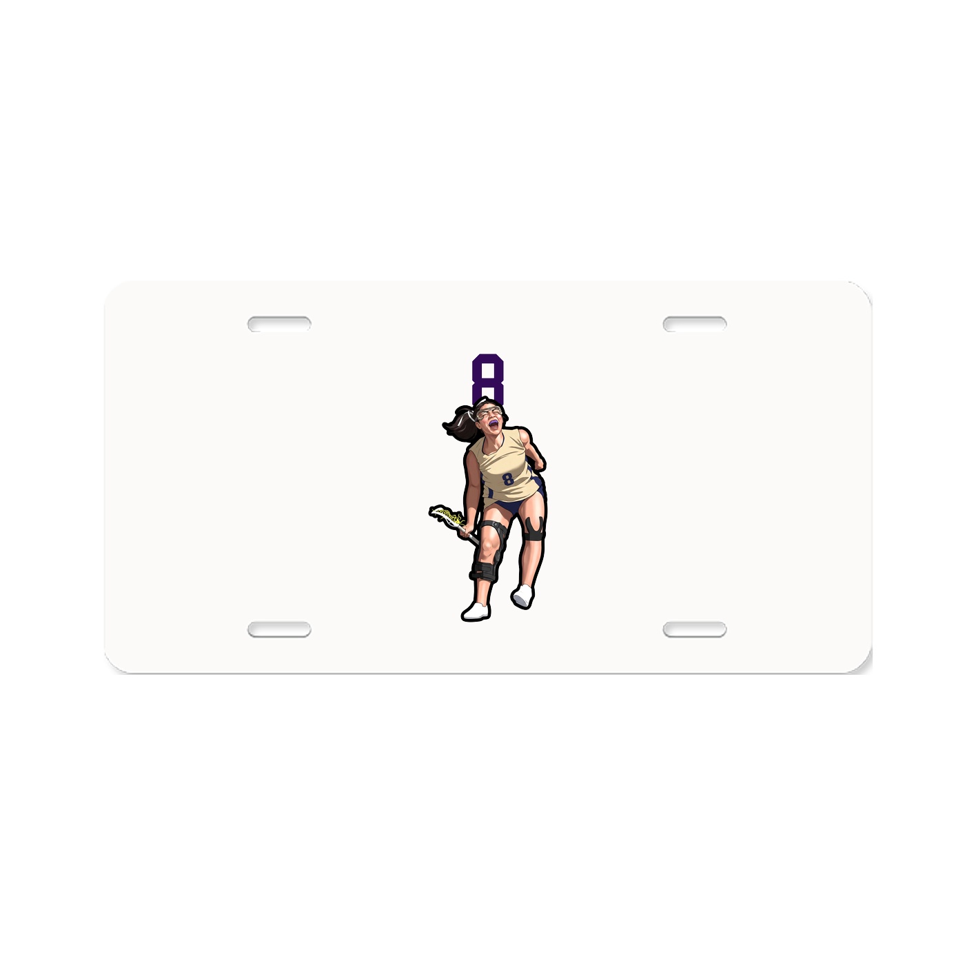 License Plate — Number Top in Classic