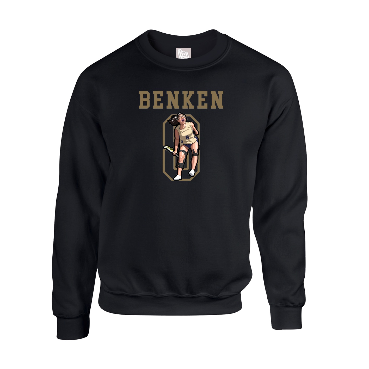 Fleece Crew — Shirsey in Black