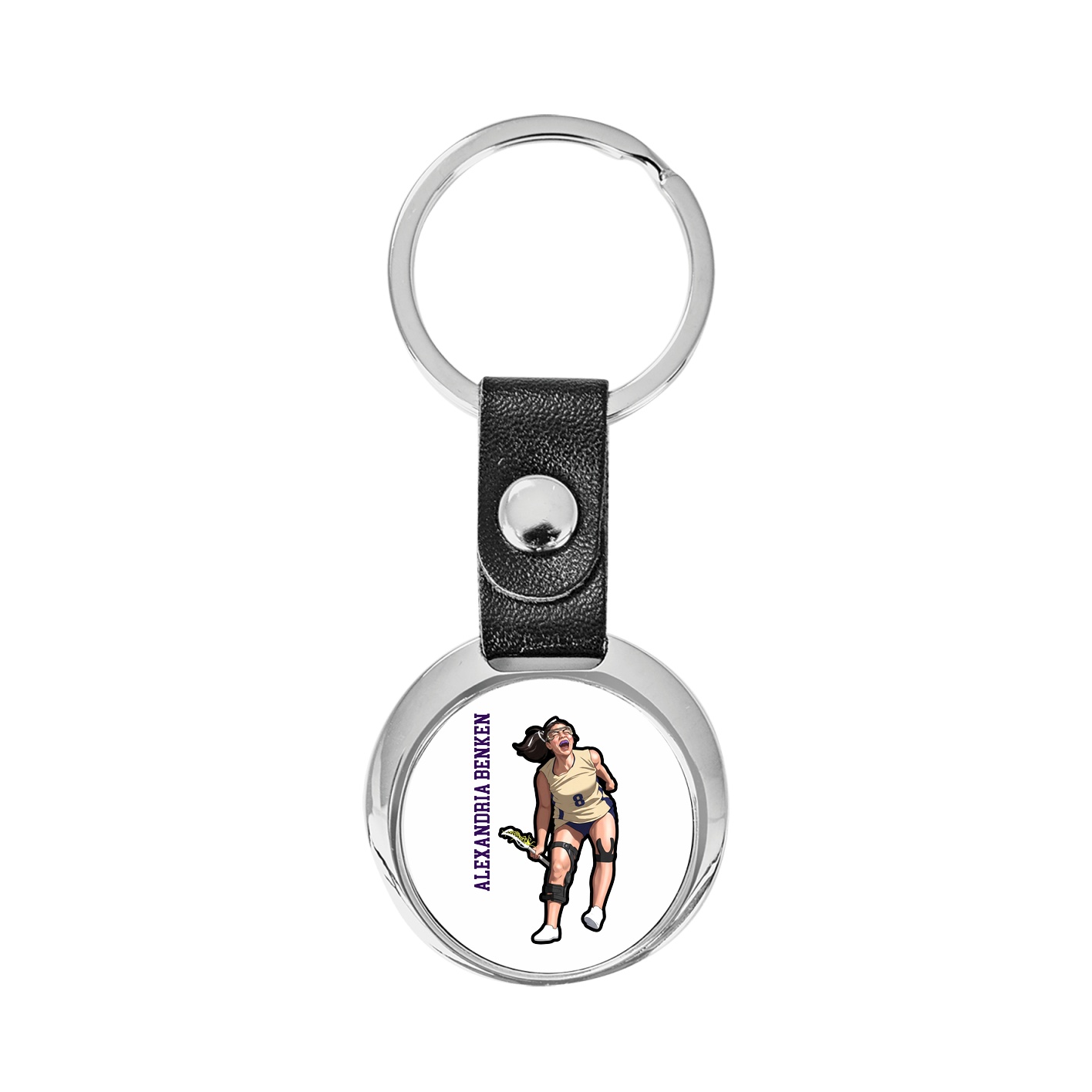 Key Chain — Name Vertical in Classic