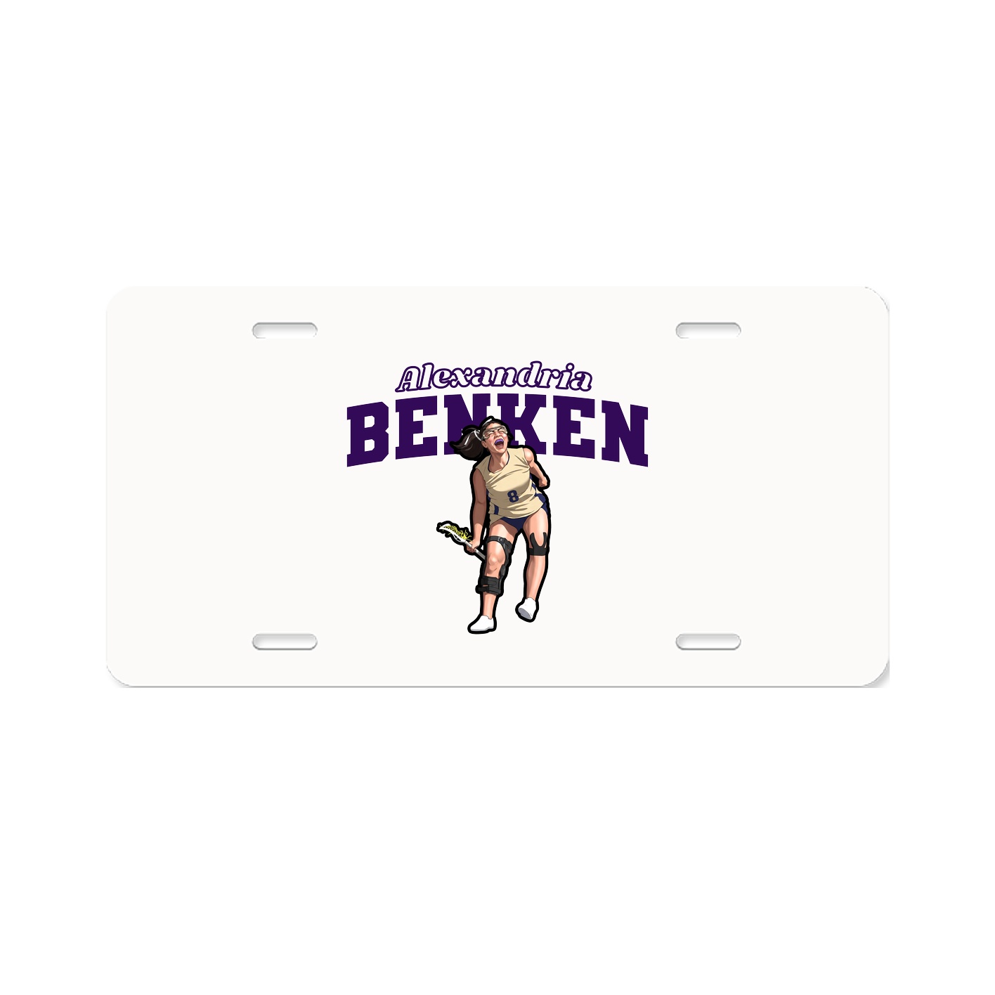 License Plate — Name Arch in Classic