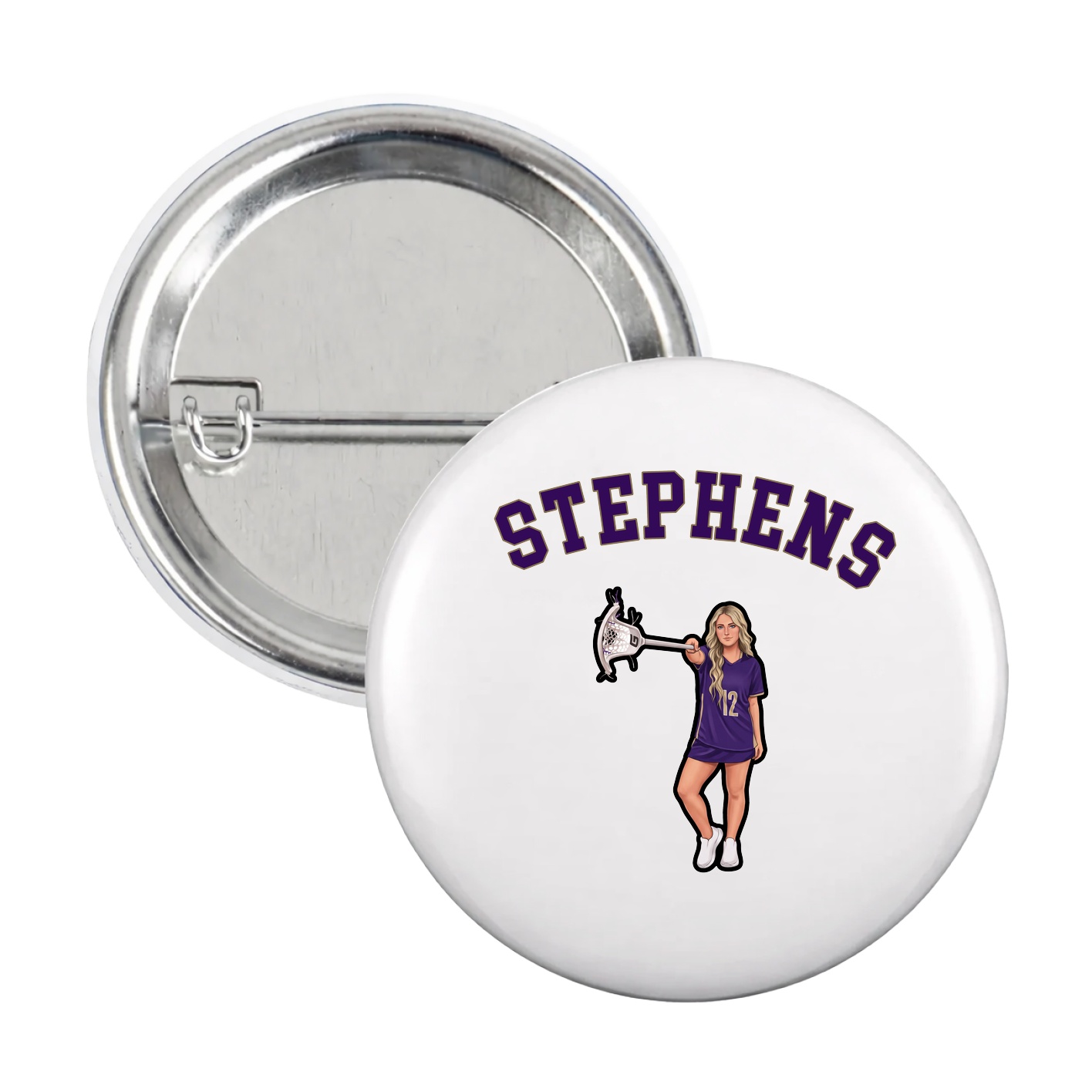 Game Day Button — Shirsey Arch in White