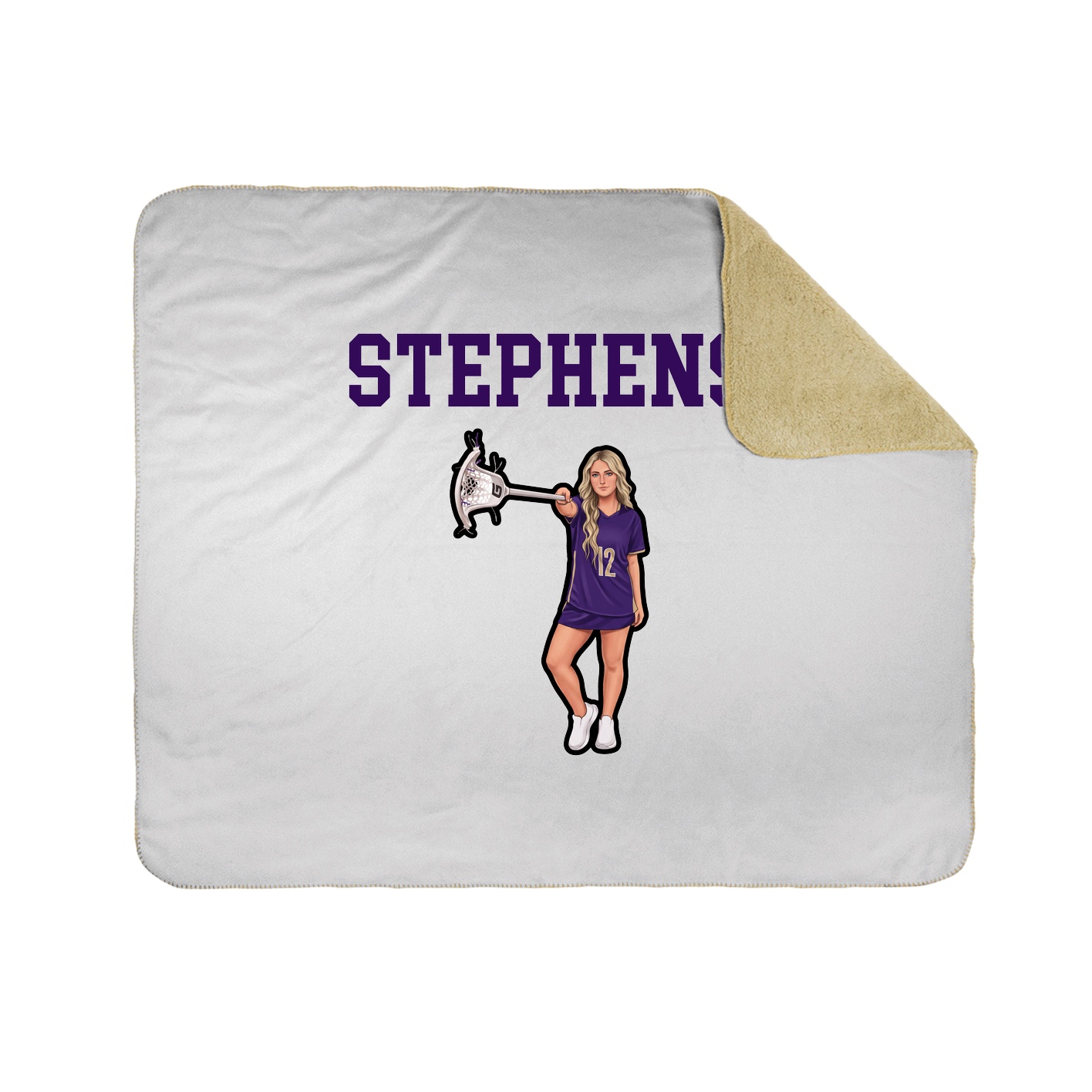 Throw Blanket — Shirsey in White