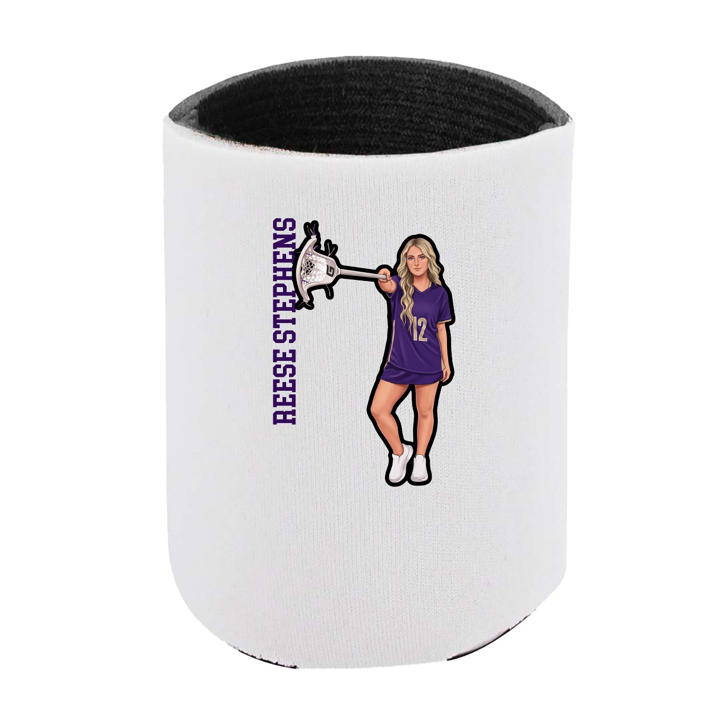 Can Holder — Name Vertical in White