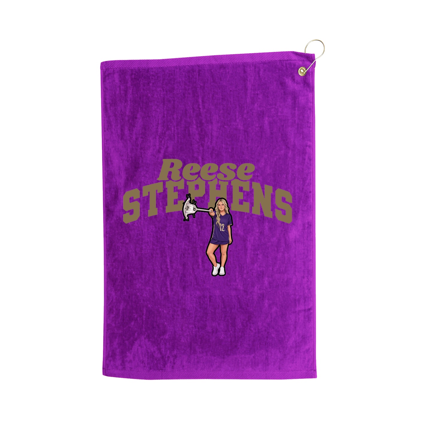 Golf Towel — Signature Arch in Purple