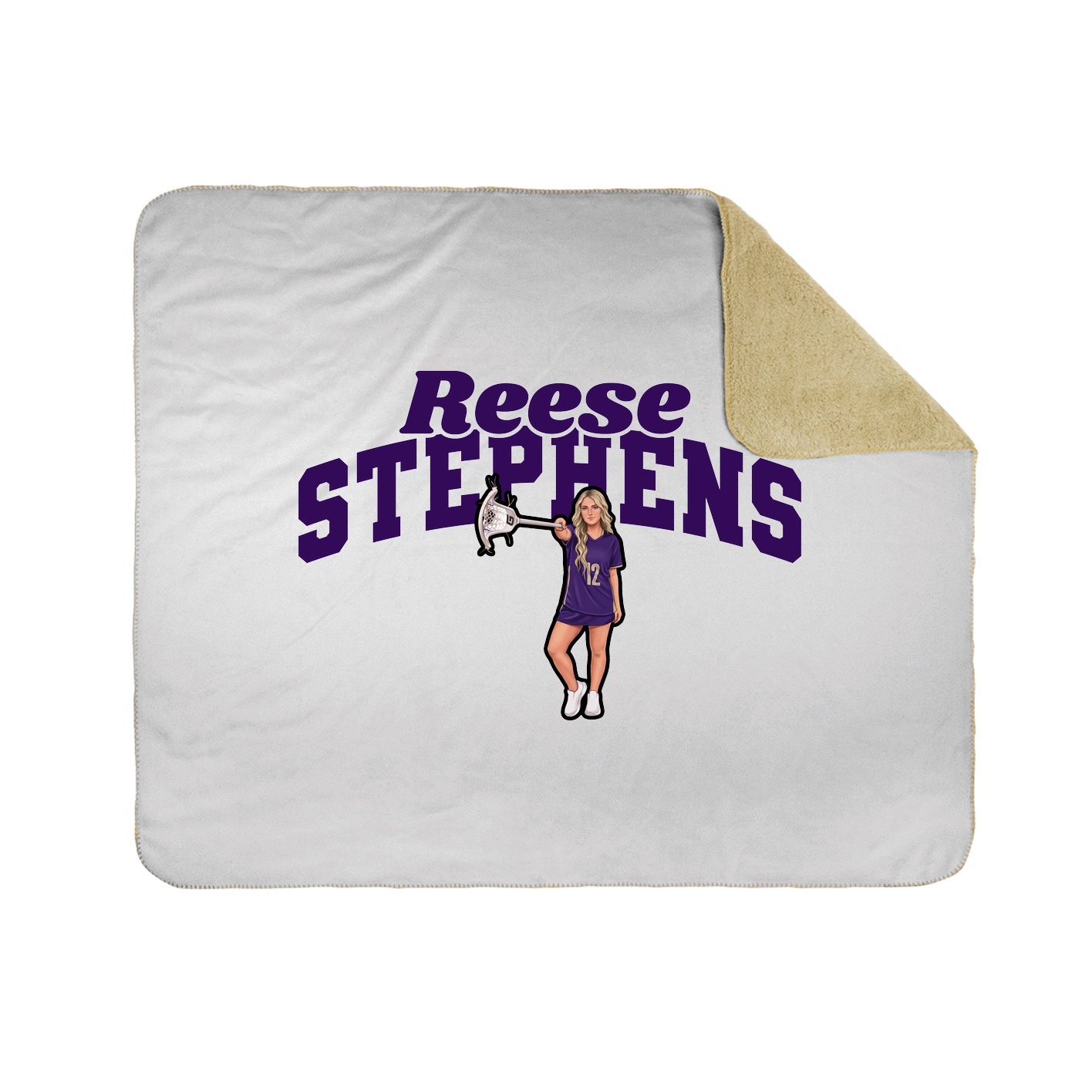 Throw Blanket — Signature Arch in White
