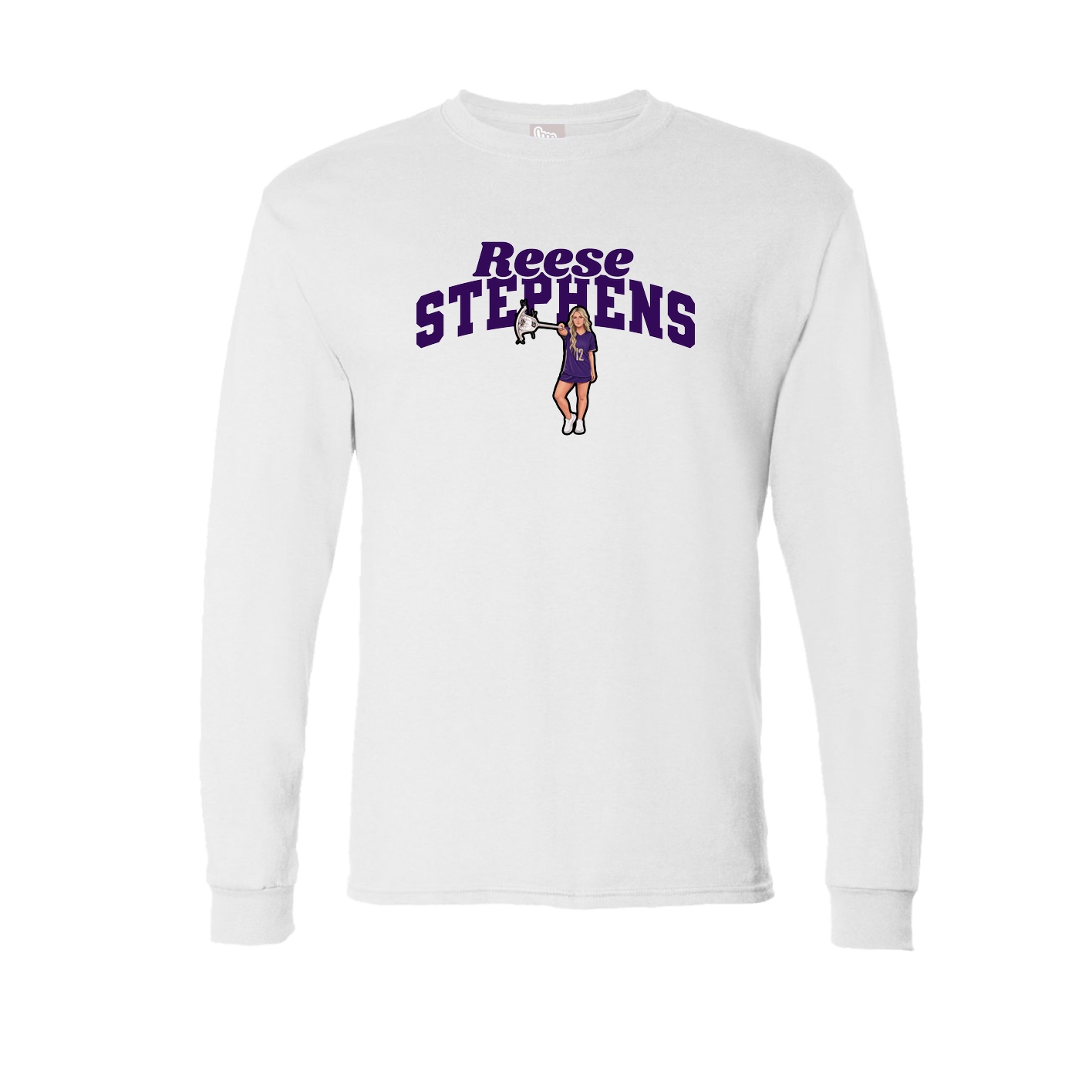 Long Sleeve Tee — Signature Arch in White