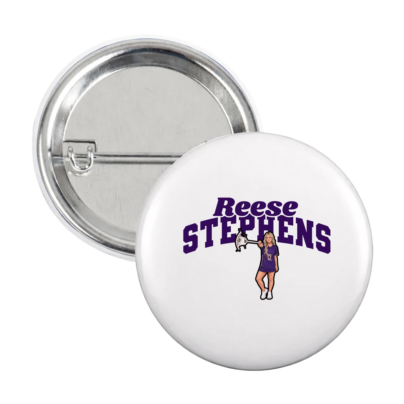 Game Day Button — Signature Arch in White