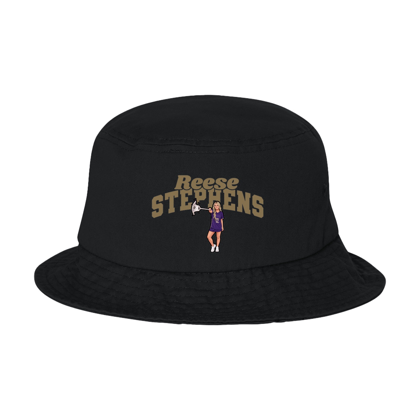 Bucket Cap — Signature Arch in Black