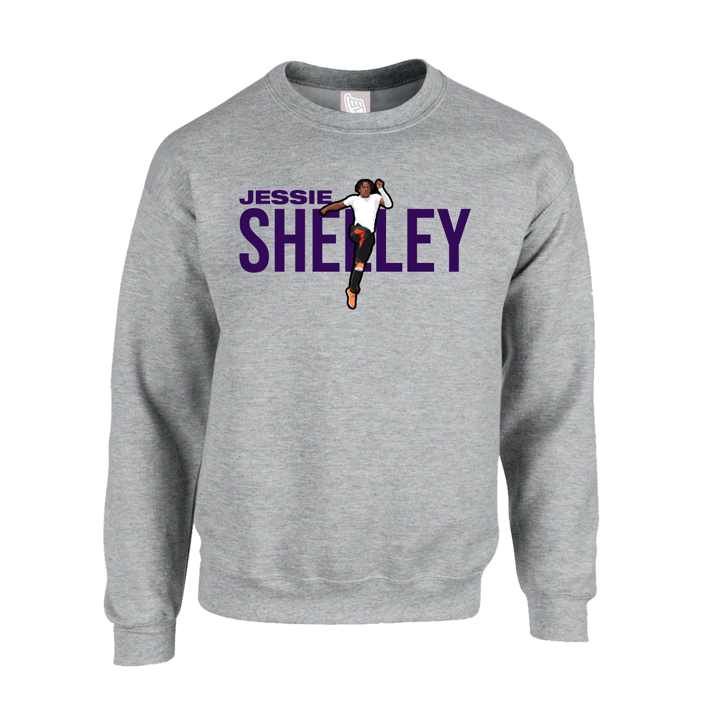Fleece Crew — Player Name in Grey